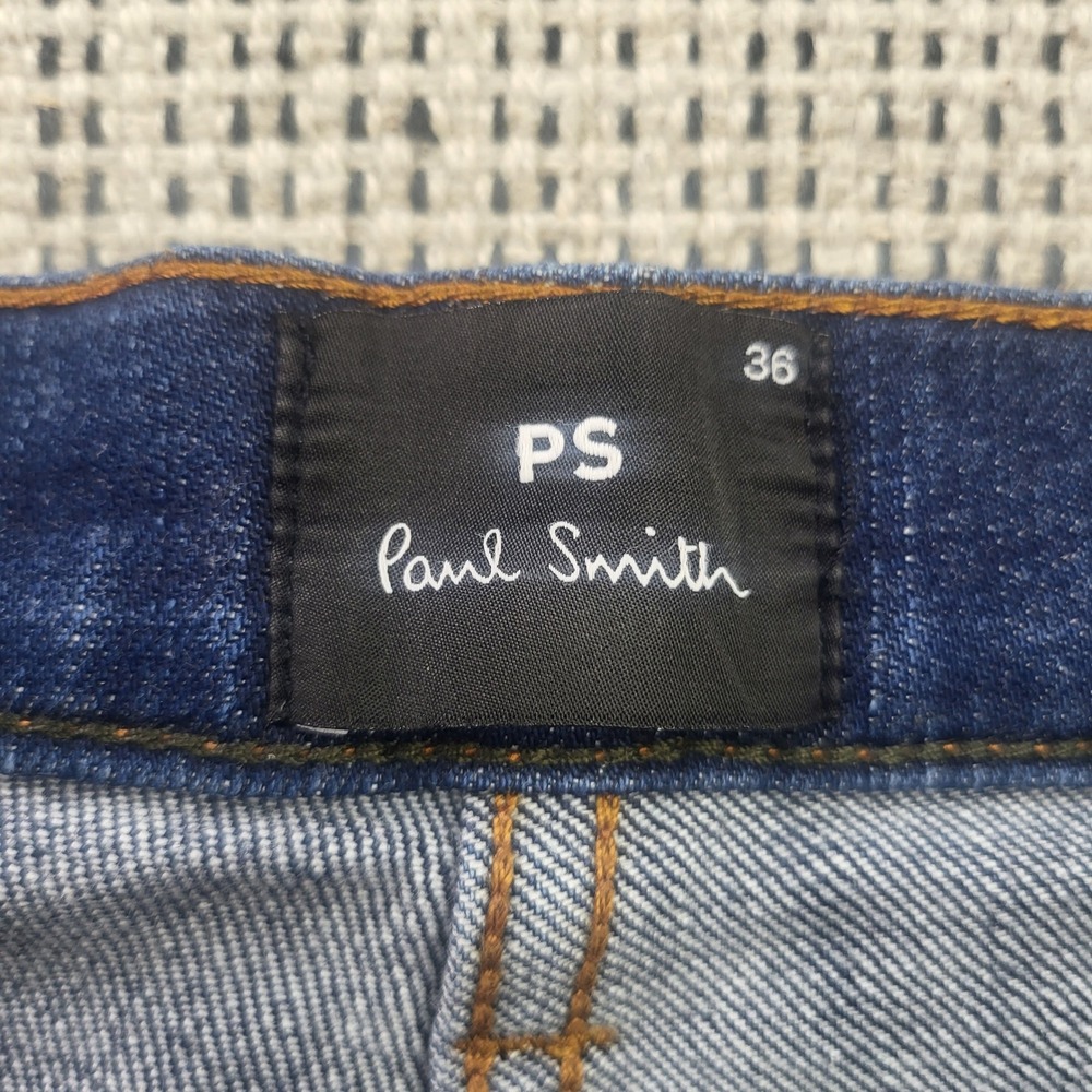 PS Paul Smith Jeans Mens 36 Blue Straight Dark Wash Stretch Denim 301Z/F20004 - Picture 2 of 9